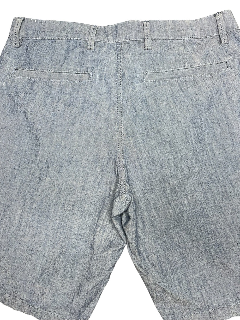GAP Men's Sky Blue Linen-Blend Flat Front Shorts - Picture 5 of 5